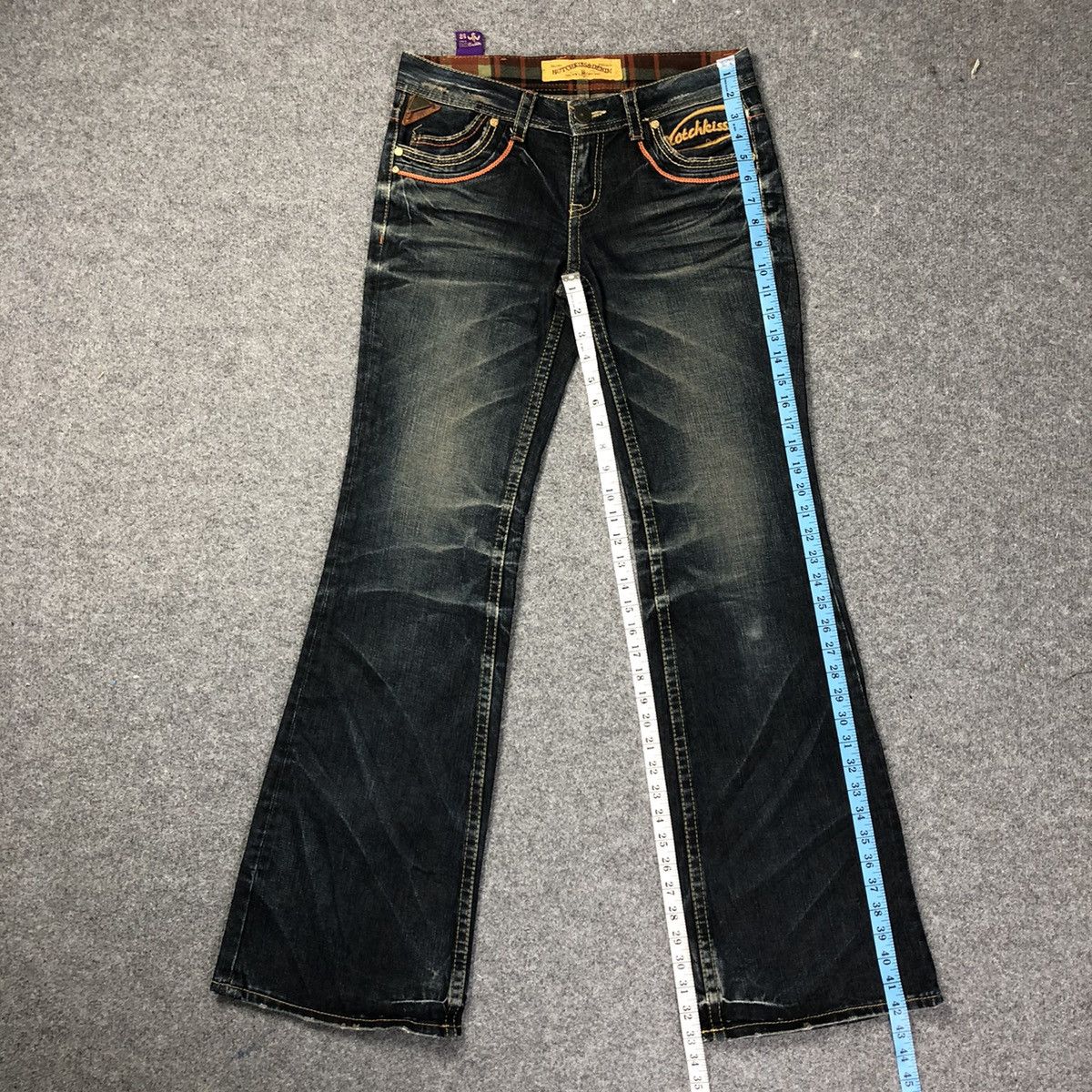 パンツ 00s goa flare damage denim VINTAGE Goa Jeans | Grailed