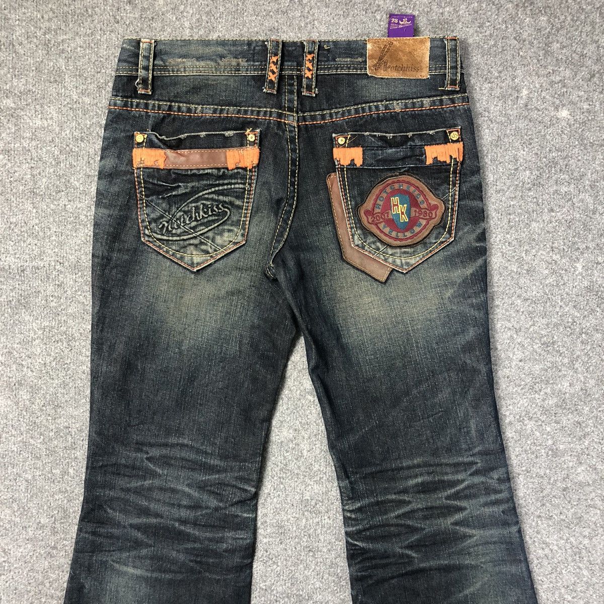 パンツ 00s goa flare damage denim VINTAGE 00s Goa Flare Damage Zip Denim VINTAGE