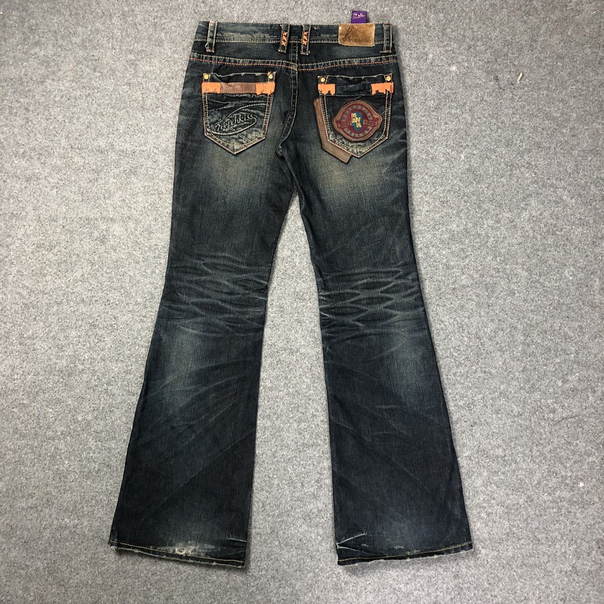 パンツ 00s goa flare damage denim VINTAGE Japanese Brand × Vintage Japanese Brand HOTCHKISS Flare