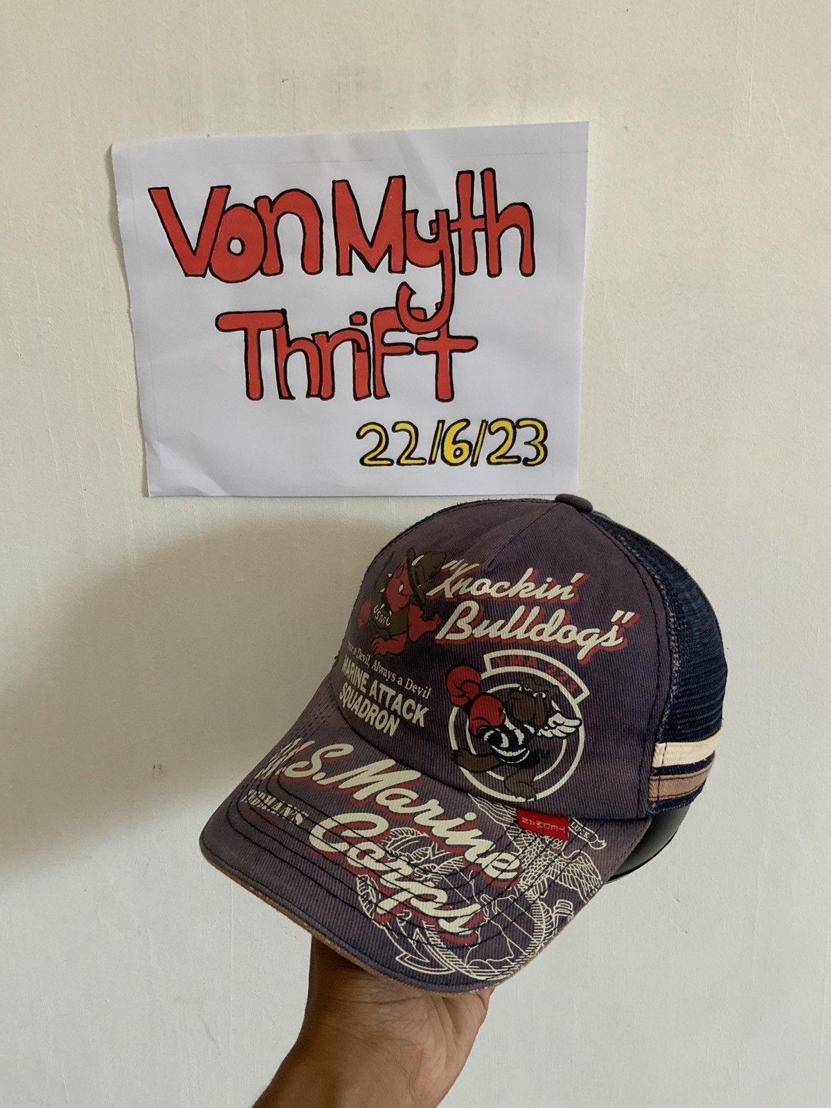 Tedman Tedman y2K Half Mesh Trucker Hat Size ONE SIZE - 1 Thumbnail