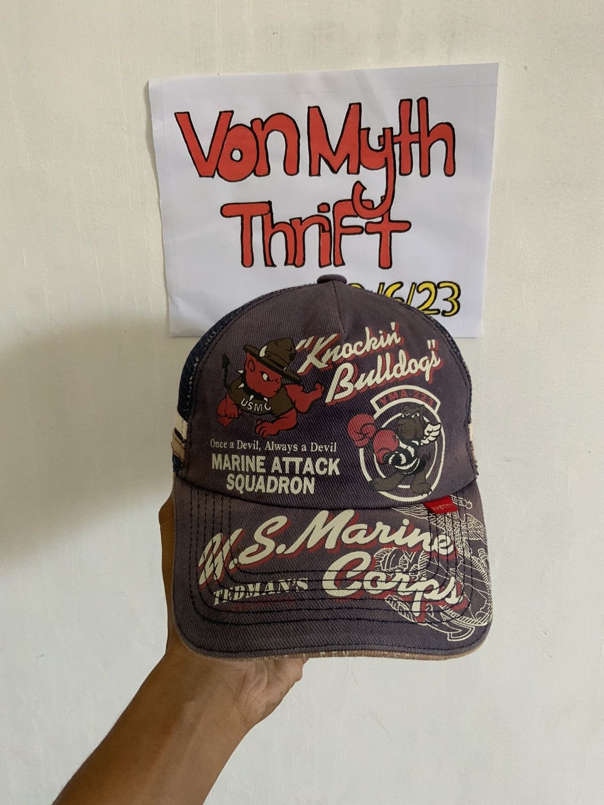 Tedman Tedman y2K Half Mesh Trucker Hat Size ONE SIZE - 6 Thumbnail