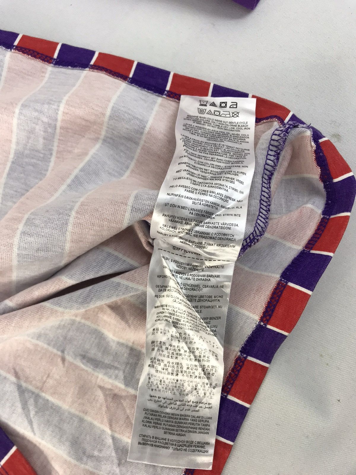 Guess Guess Los Angeles Striped Big Logo Longsleeve Tee Size US L / EU 52-54 / 3 - 7 Thumbnail