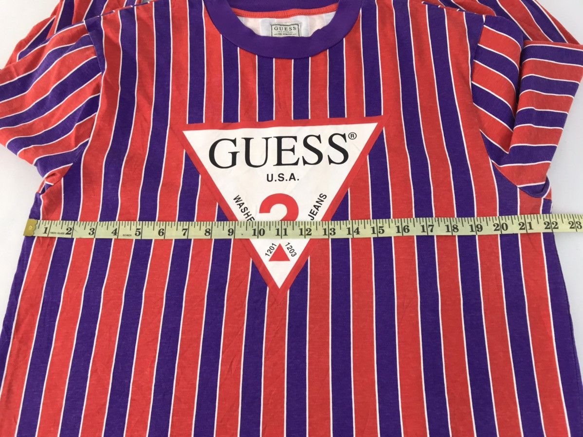 Guess Guess Los Angeles Striped Big Logo Longsleeve Tee Size US L / EU 52-54 / 3 - 9 Thumbnail