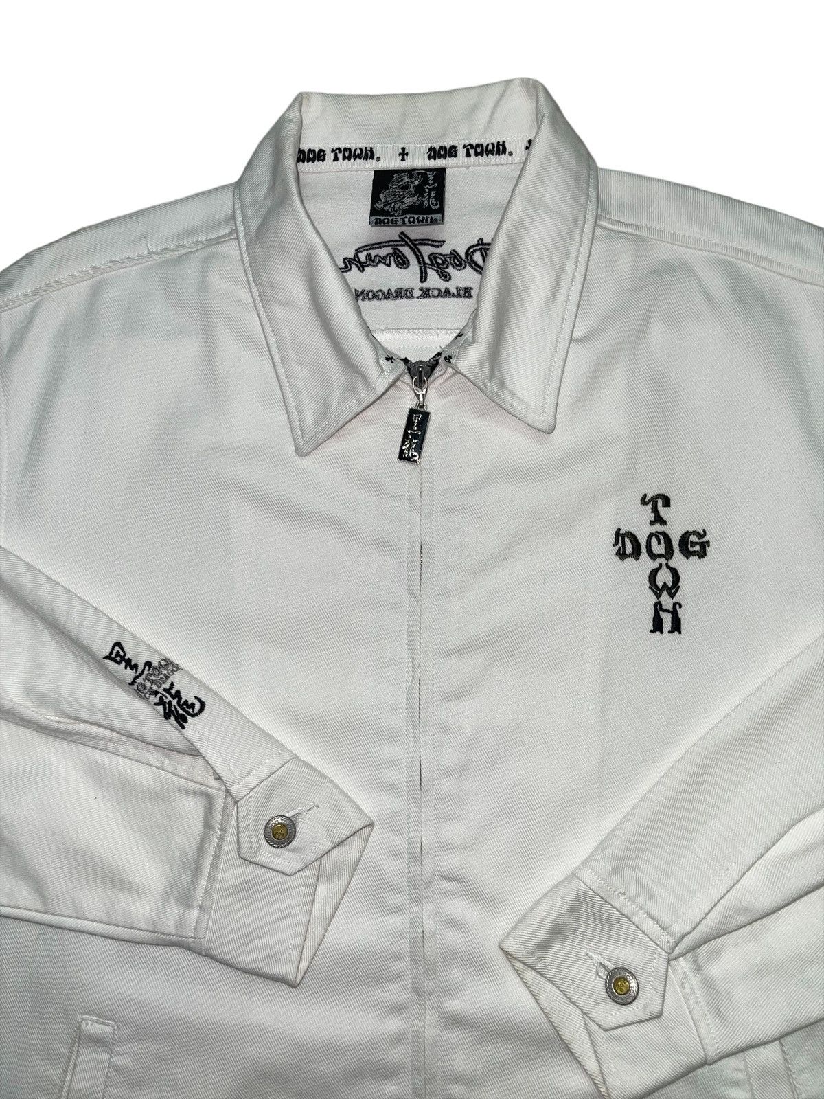 Dogtown Vintage Dogtown Black Dragon Skaters Denim Jacket Size US L / EU 52-54 / 3 - 7 Thumbnail