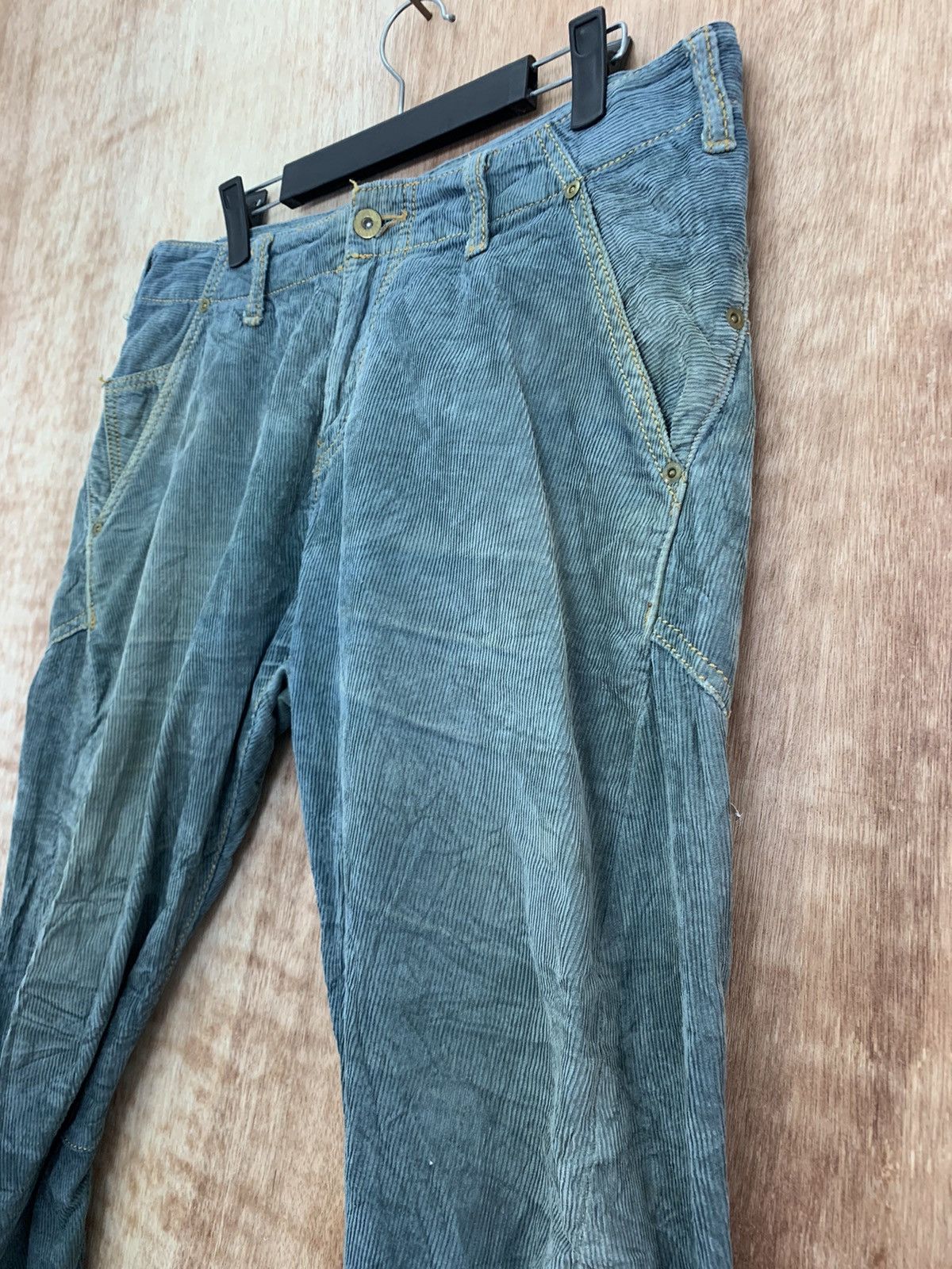 Japanese Brand Conduroy Pants Curve Buckle Back Vintage Japanese Branded Size US 33 - 6 Thumbnail