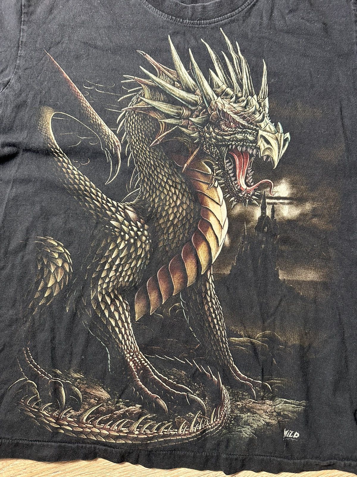 Band Tees × Japanese Brand Vintage 90s Japanese Dragon Wild T-Shirt Size US M / EU 48-50 / 2 - 2 Thumbnail