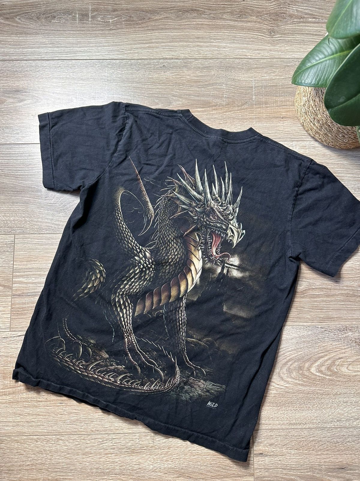 Band Tees × Japanese Brand Vintage 90s Japanese Dragon Wild T-Shirt Size US M / EU 48-50 / 2 - 6 Thumbnail