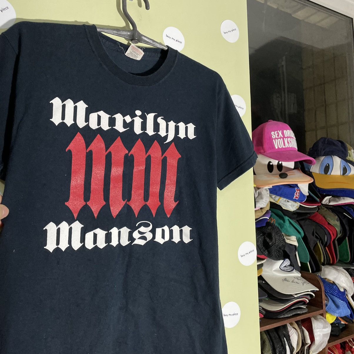 Vintage Vintage Y2K Marilyn Manson Band Tee Graphic Streetwear S Size US S / EU 44-46 / 1 - 2 Thumbnail