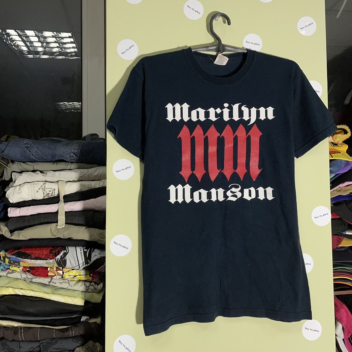 Vintage Vintage Y2K Marilyn Manson Band Tee Graphic Streetwear S Size US S / EU 44-46 / 1 - 5 Thumbnail
