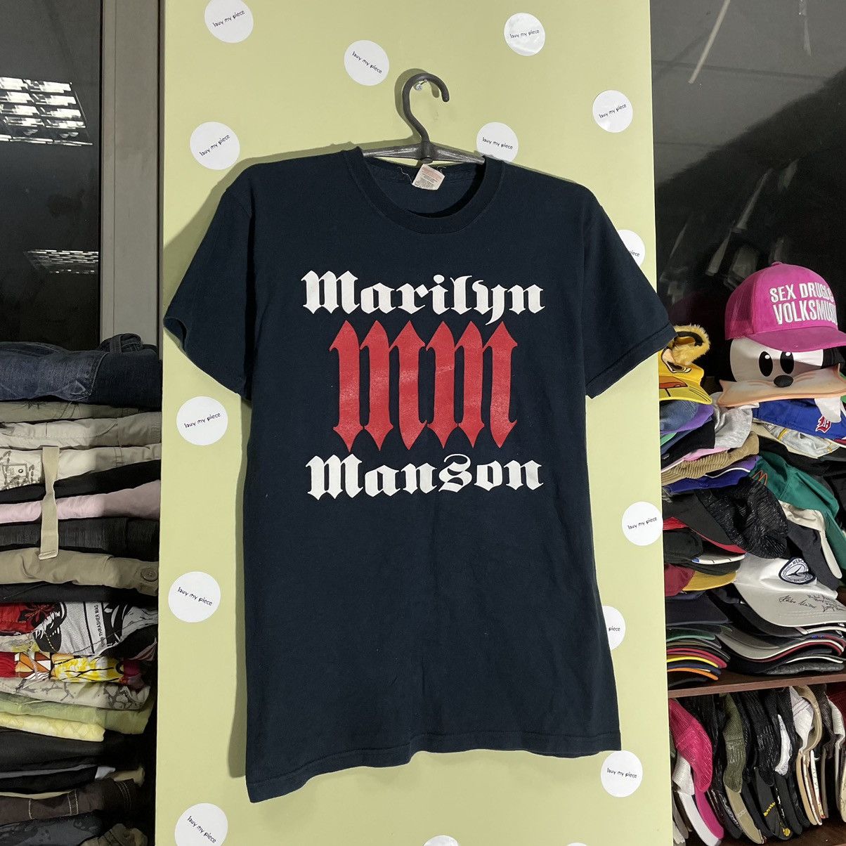 Vintage Vintage Y2K Marilyn Manson Band Tee Graphic Streetwear S Size US S / EU 44-46 / 1 - 4 Thumbnail