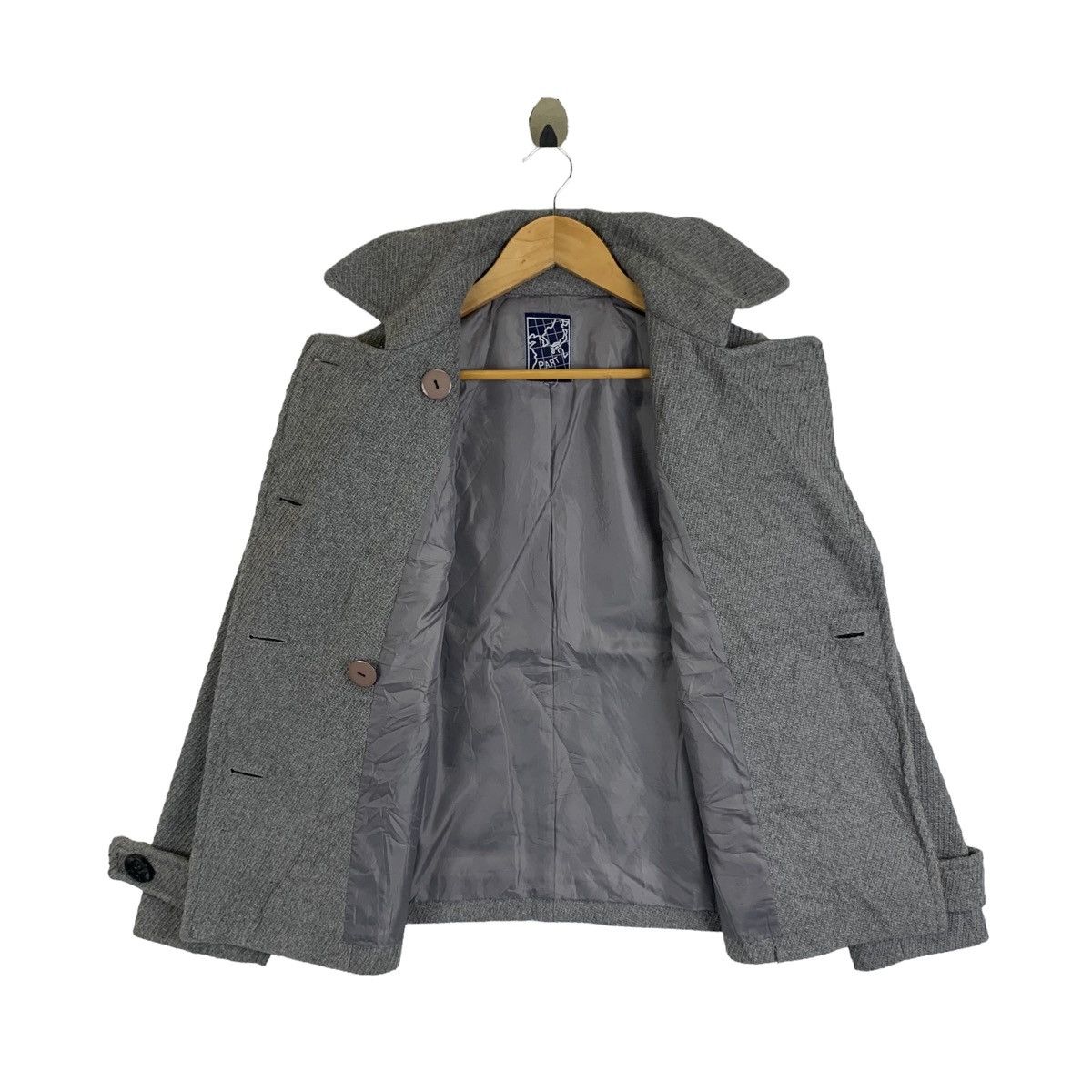 Japanese Brand × Junko Shimada × Vintage JUNKO SHIMADA Part 2 Japanese Brand Wool Peacoat Jacket Size US S / EU 44-46 / 1 - 3 Thumbnail