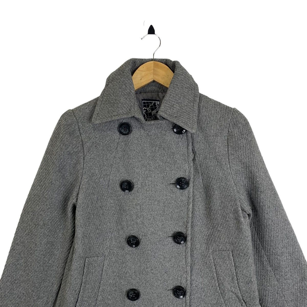 Japanese Brand × Junko Shimada × Vintage JUNKO SHIMADA Part 2 Japanese Brand Wool Peacoat Jacket Size US S / EU 44-46 / 1 - 5 Thumbnail