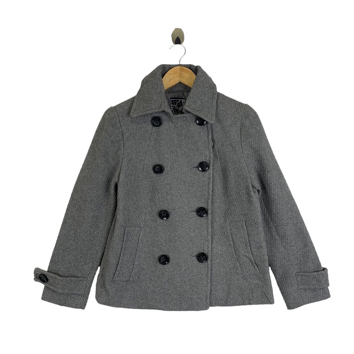 Japanese Brand × Junko Shimada × Vintage JUNKO SHIMADA Part 2 Japanese Brand Wool Peacoat Jacket Size US S / EU 44-46 / 1 - 1 Thumbnail