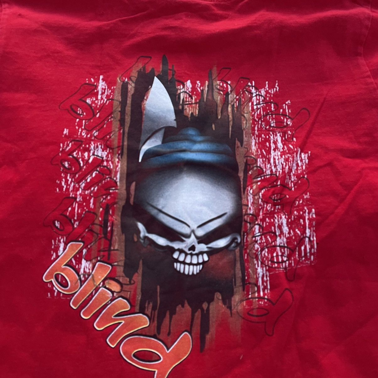 Vintage Vintage 90s Graphic Tee Skeleton Horror Grunge Streetwear S Size US S / EU 44-46 / 1 - 7 Thumbnail