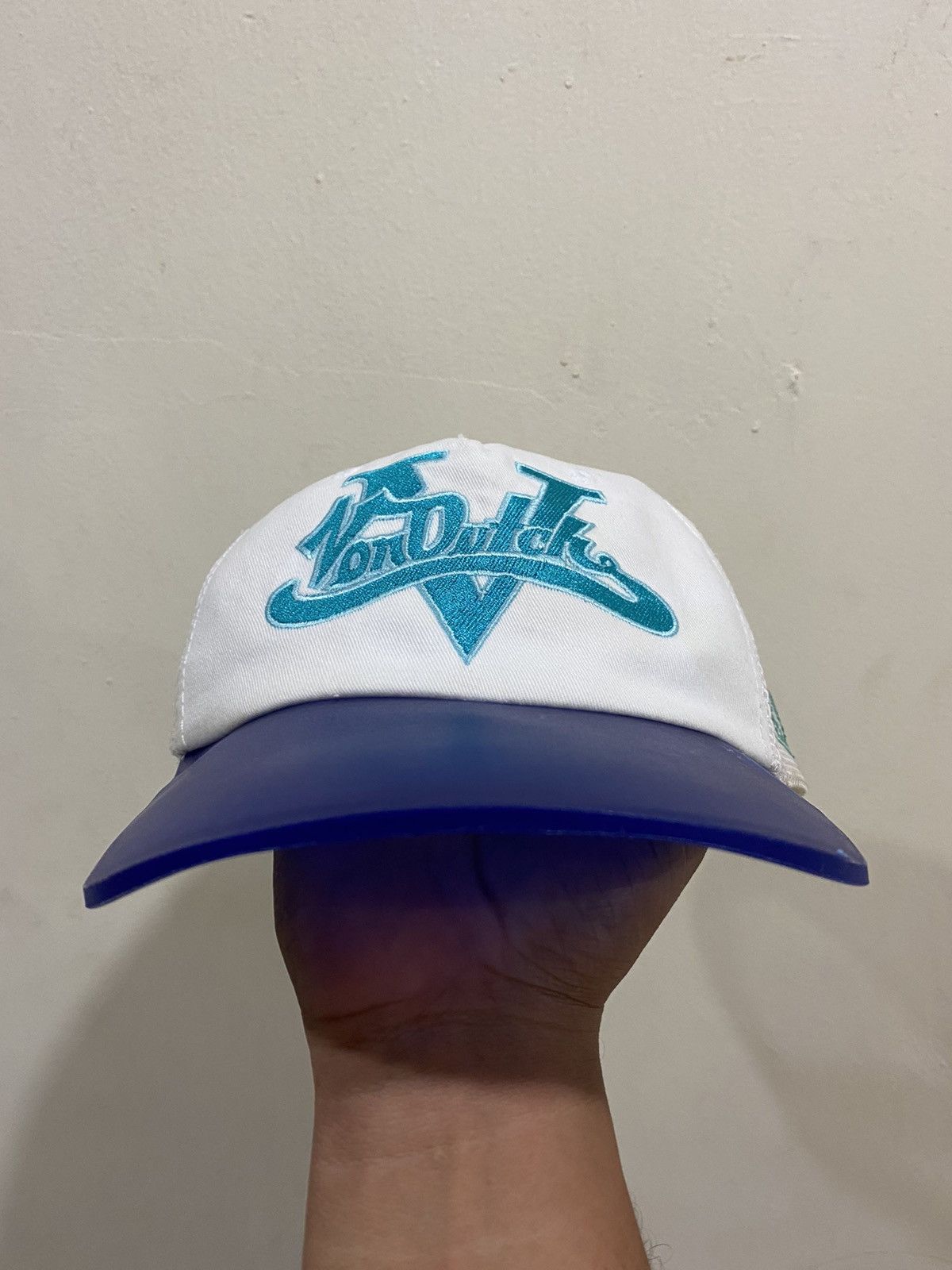 Vintage 🔥Vintage🔥 Von Dutch Transparent Visor Trucked Hat Size ONE SIZE - 3 Thumbnail