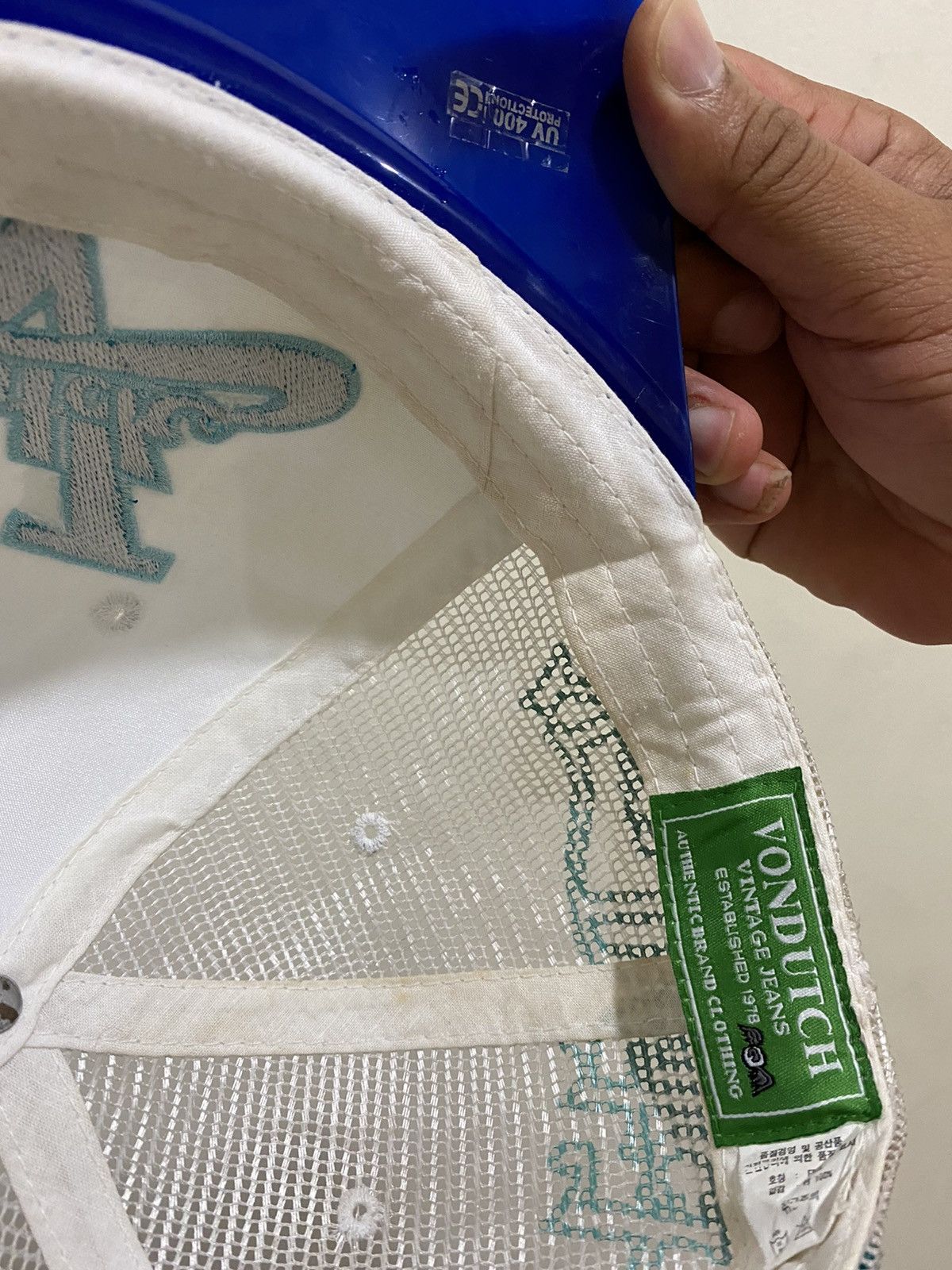 Vintage 🔥Vintage🔥 Von Dutch Transparent Visor Trucked Hat Size ONE SIZE - 9 Thumbnail