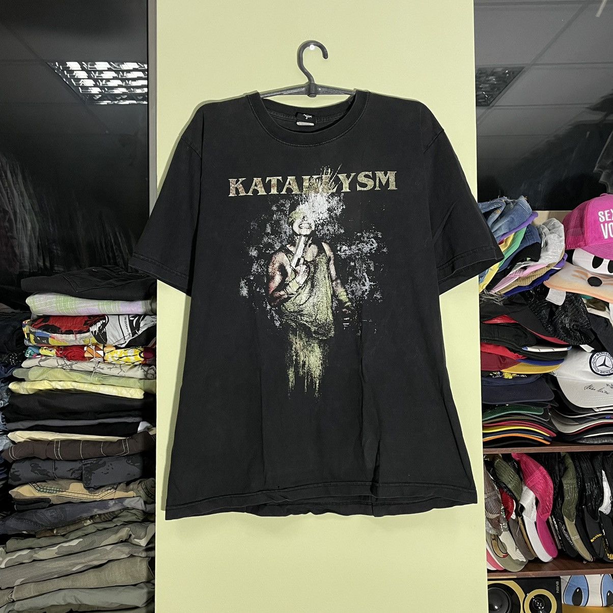 Vintage Vintage Y2K Kataklysm Graphic Tee Thrashed Grunge Black L Size US L / EU 52-54 / 3 - 1 Thumbnail