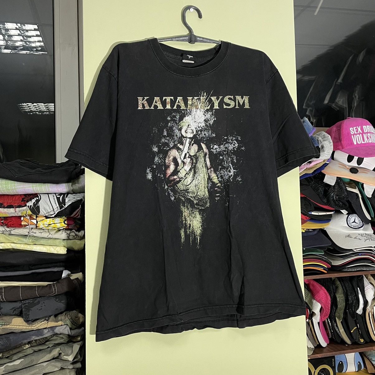 Vintage Vintage Y2K Kataklysm Graphic Tee Thrashed Grunge Black L Size US L / EU 52-54 / 3 - 2 Thumbnail
