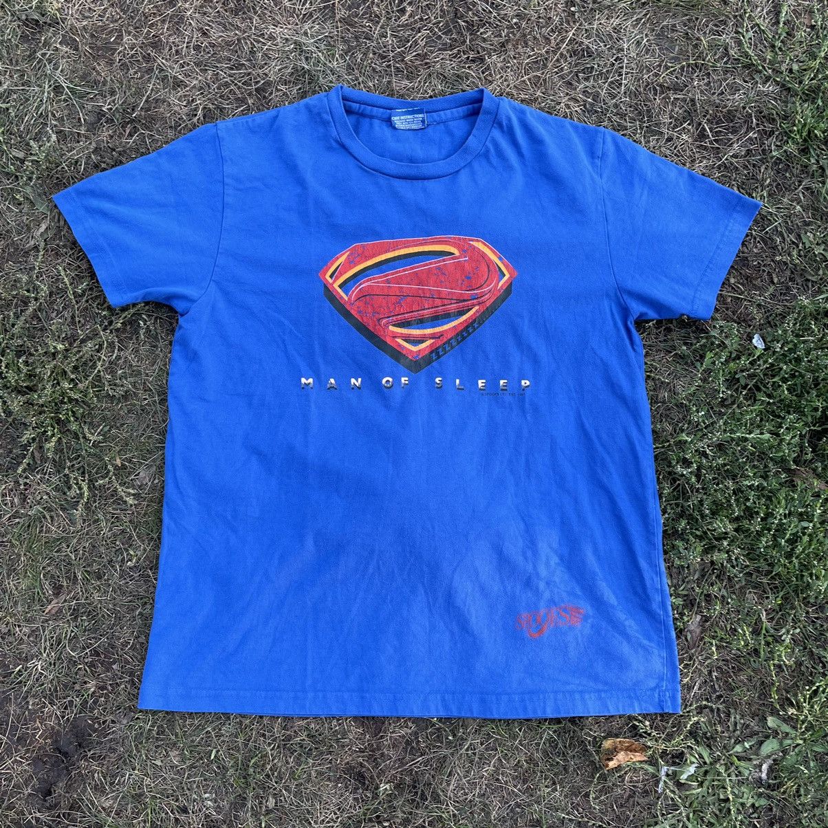 Vintage Vintage 90s Superman Graphic Tee Blue Streetwear Skate XL Size US XL / EU 56 / 4 - 1 Thumbnail