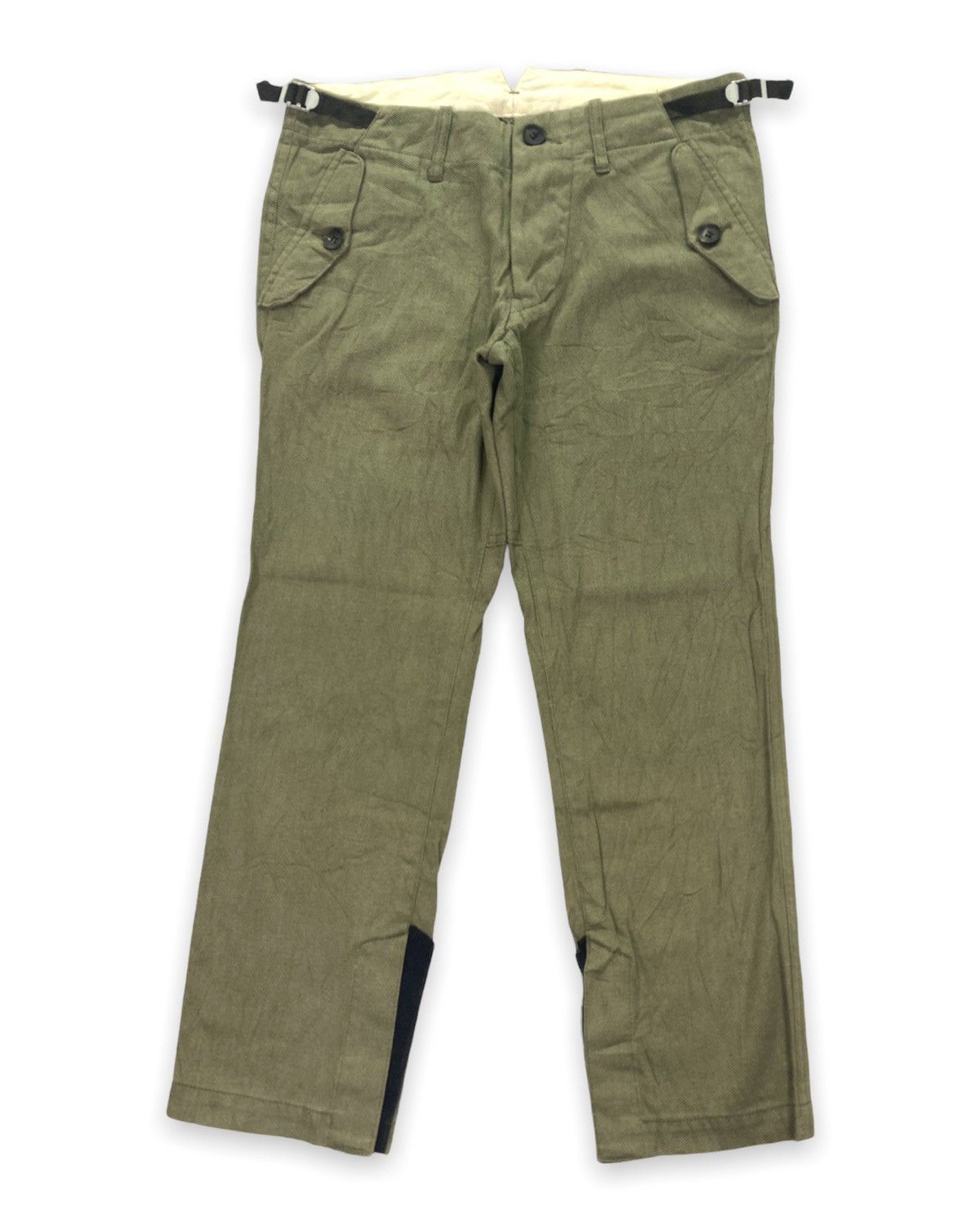image of Haversack Velcro Leg Cropped Pant in Green, Men's (Size 29)