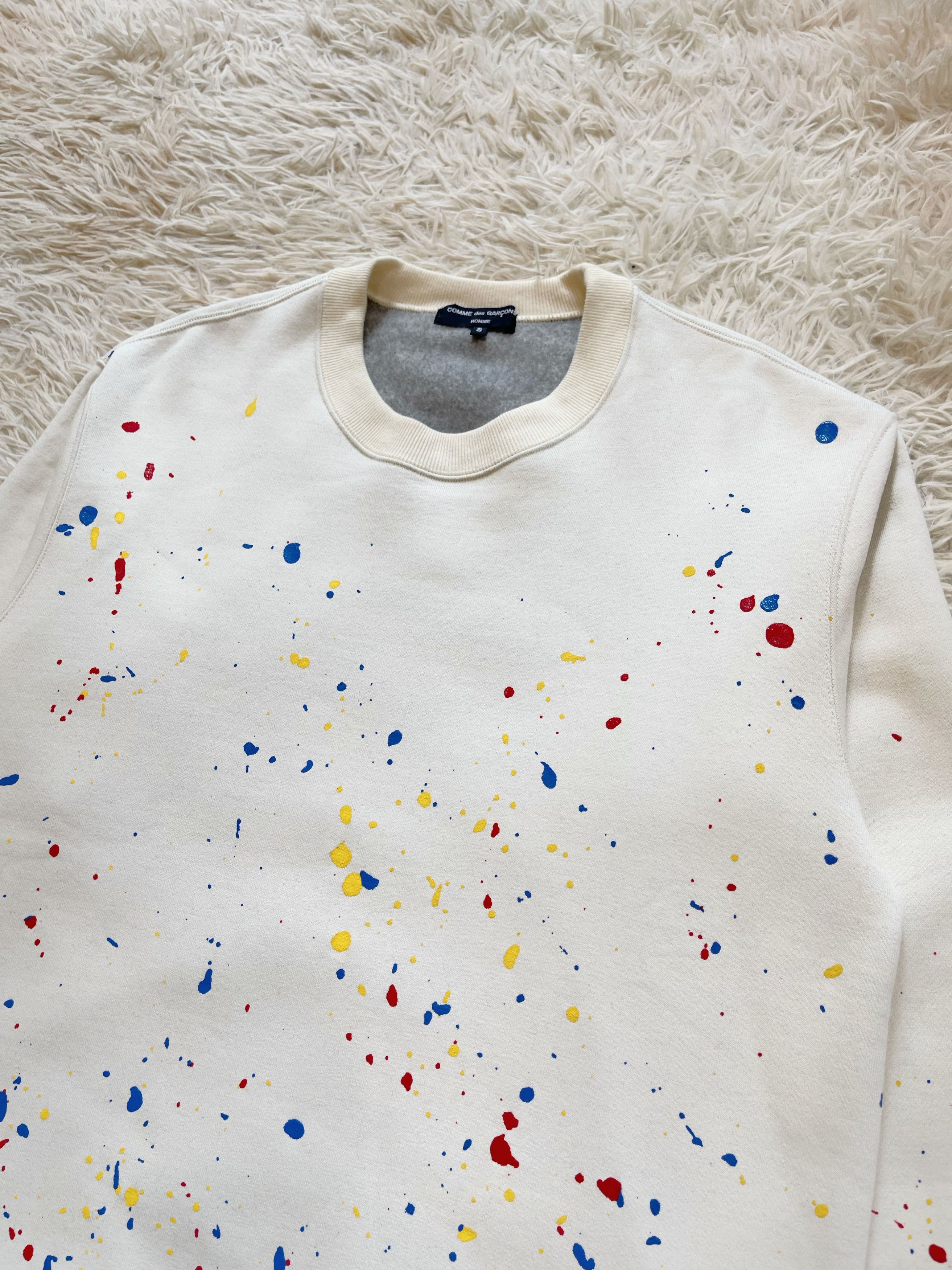 Comme des Garcons Comme Des Garcons Homme Paint-Splattered Sweatshirt Size US S / EU 44-46 / 1 - 3 Thumbnail
