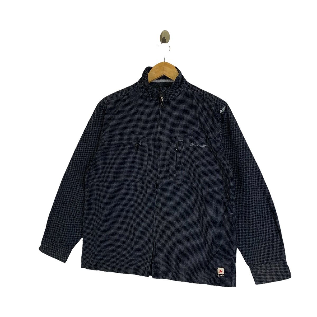 Airwalk × Vintage Vintage AIRWALK Checkered Tartan Zipper Sweater Jacket Size US M / EU 48-50 / 2 - 4 Thumbnail