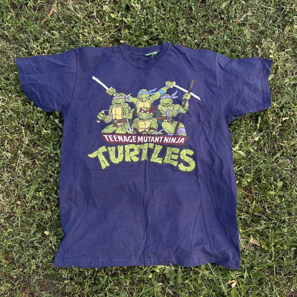 Cartoon Network Vintage Y2K Tee Turtles Ninja Face Humor Print M Size US M / EU 48-50 / 2 - 1 Thumbnail