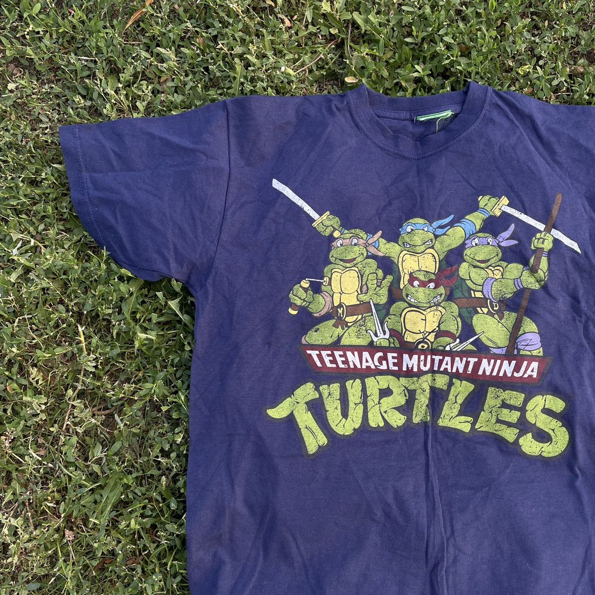 Cartoon Network Vintage Y2K Tee Turtles Ninja Face Humor Print M Size US M / EU 48-50 / 2 - 2 Thumbnail