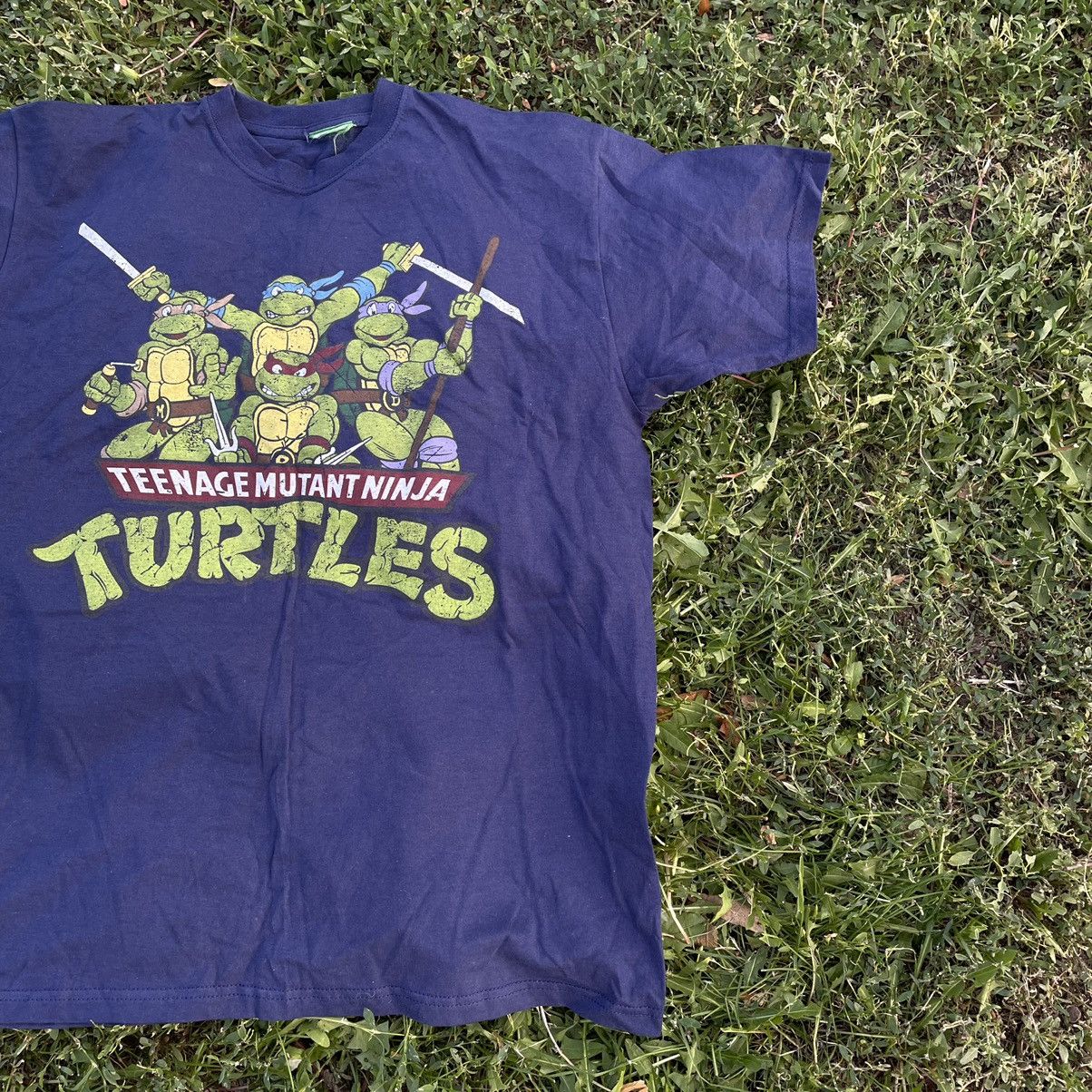 Cartoon Network Vintage Y2K Tee Turtles Ninja Face Humor Print M Size US M / EU 48-50 / 2 - 3 Thumbnail