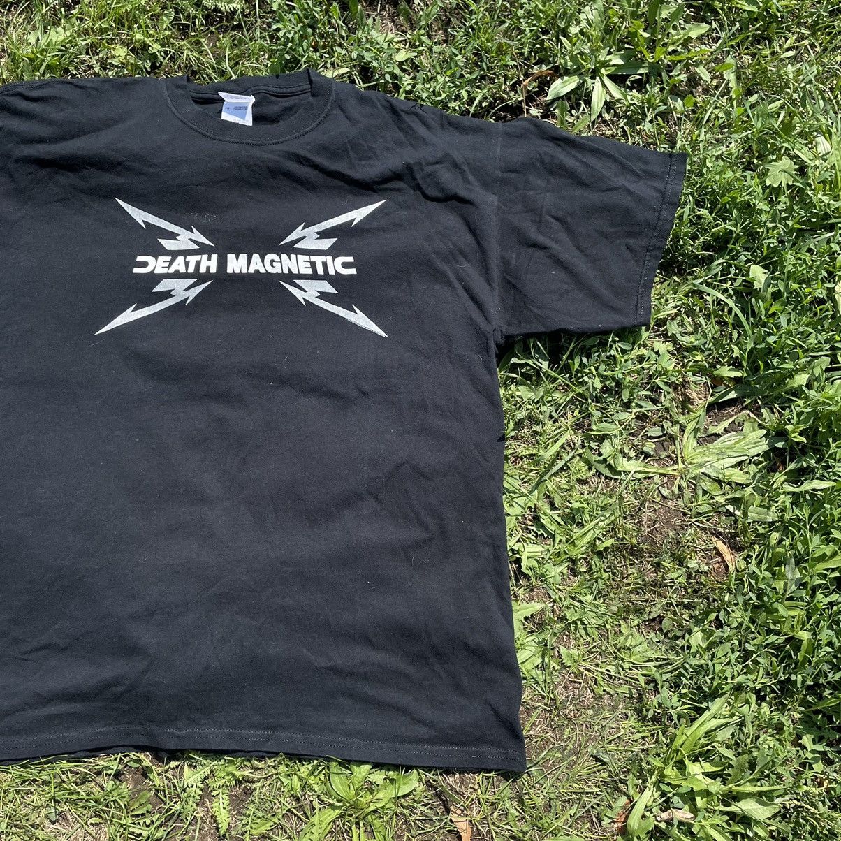 Vintage Vintage Y2K Death Magnetic Graphic Tee Grunge Punk Baggy XL Size US XL / EU 56 / 4 - 3 Thumbnail