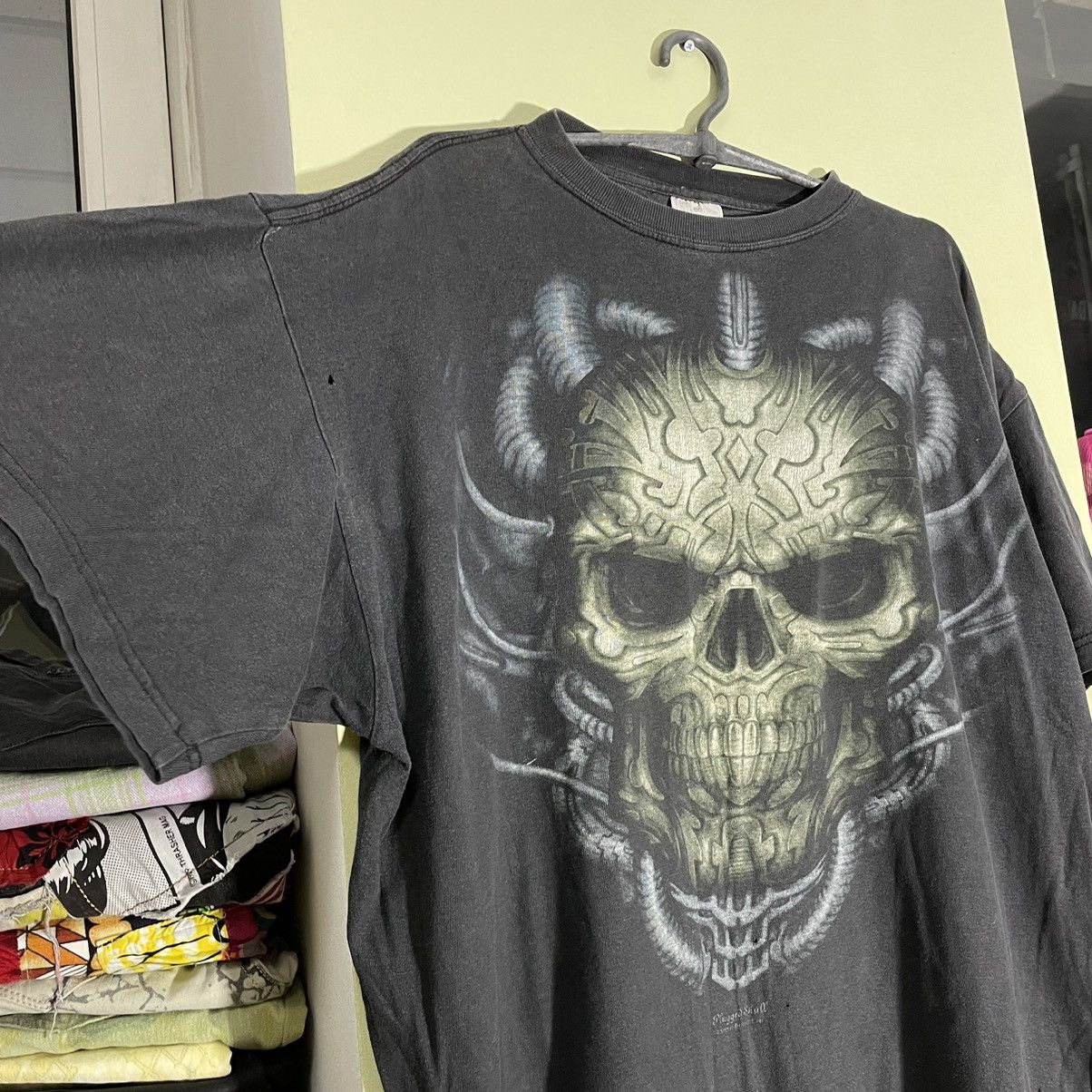 Vintage Y2K Vintage Skull Graphic Tee Oversized Horror Streetwear XL Size US XL / EU 56 / 4 - 5 Thumbnail