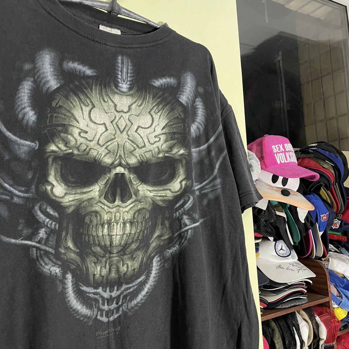 Vintage Y2K Vintage Skull Graphic Tee Oversized Horror Streetwear XL Size US XL / EU 56 / 4 - 6 Thumbnail