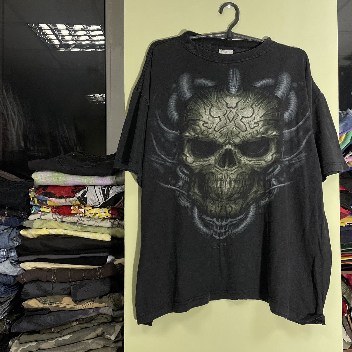 Vintage Y2K Vintage Skull Graphic Tee Oversized Horror Streetwear XL Size US XL / EU 56 / 4 - 3 Thumbnail