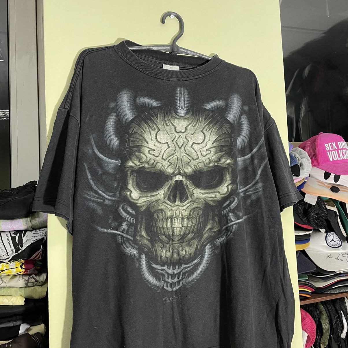 Vintage Y2K Vintage Skull Graphic Tee Oversized Horror Streetwear XL Size US XL / EU 56 / 4 - 4 Thumbnail