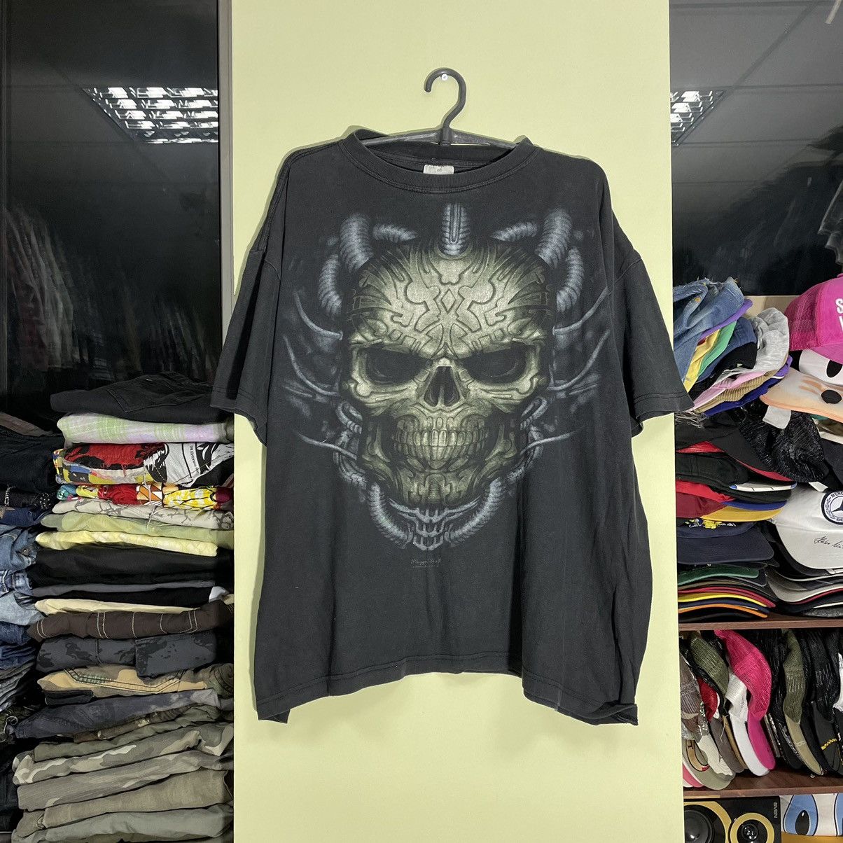 Vintage Y2K Vintage Skull Graphic Tee Oversized Horror Streetwear XL Size US XL / EU 56 / 4 - 1 Thumbnail