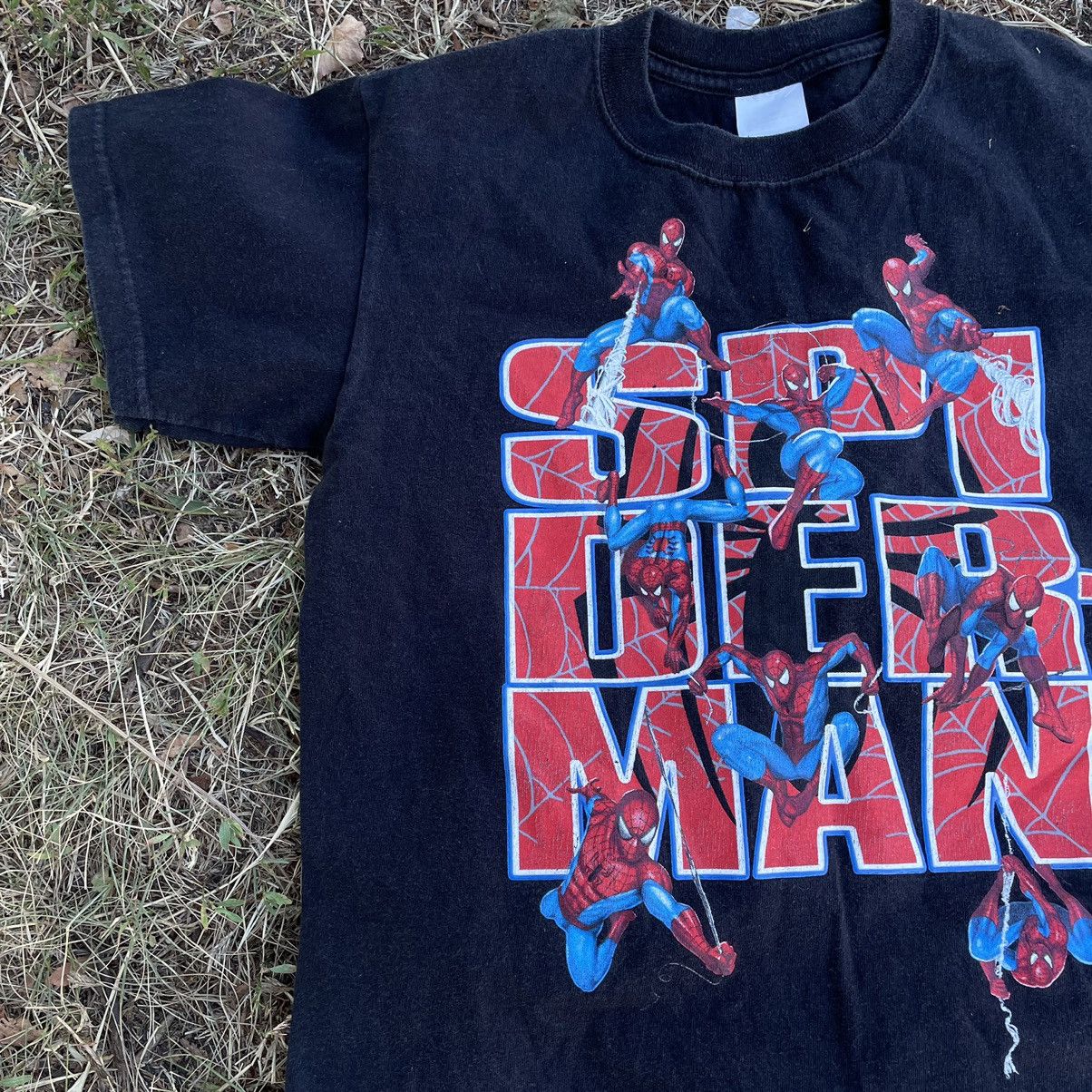 Vintage Vintage 90s Spider Man Marvel Sun Faded Graphic Tee Swag XS Size US XS / EU 42 / 0 - 2 Thumbnail