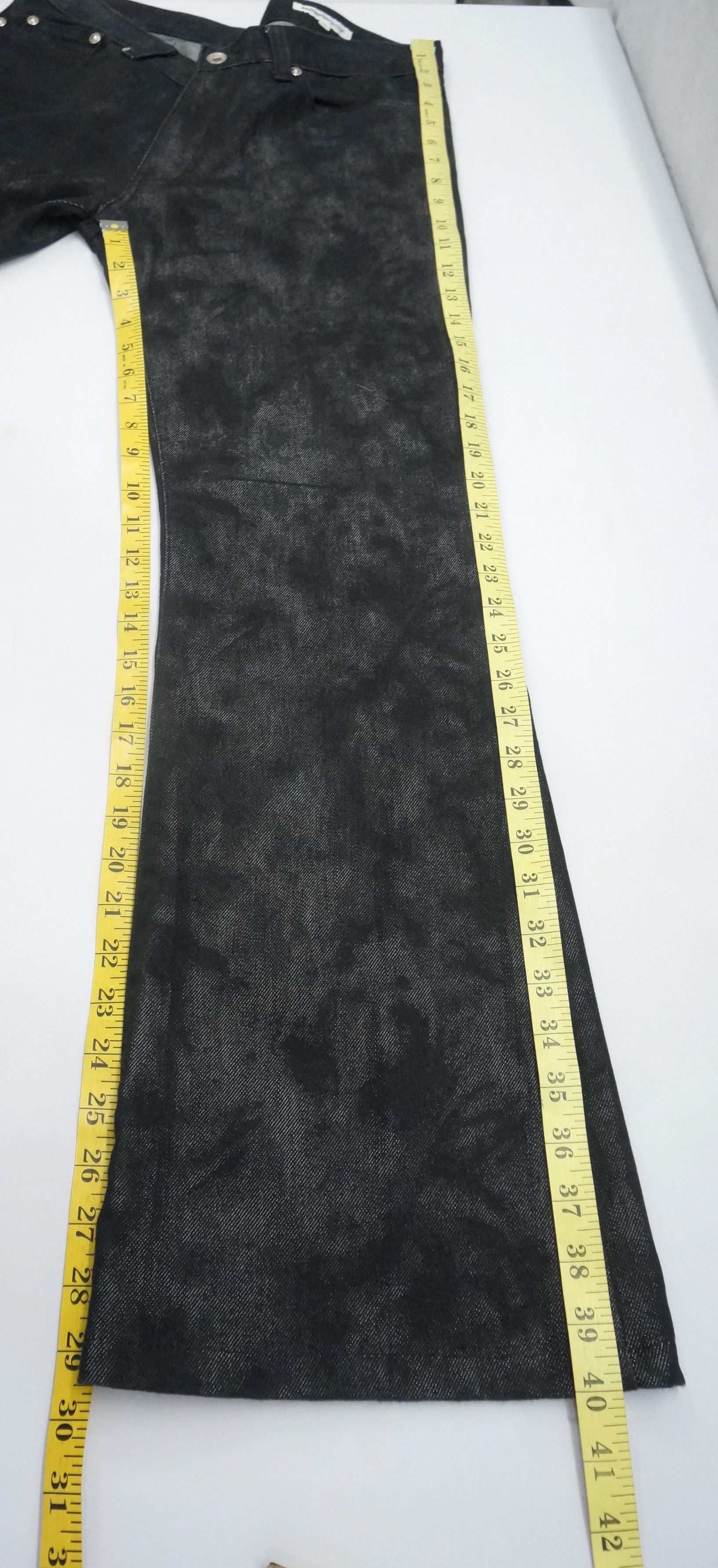 semanticdesign 🔥 Semantic Design Black Denim Flare Jeans Pants Size US 31 - 14 Thumbnail