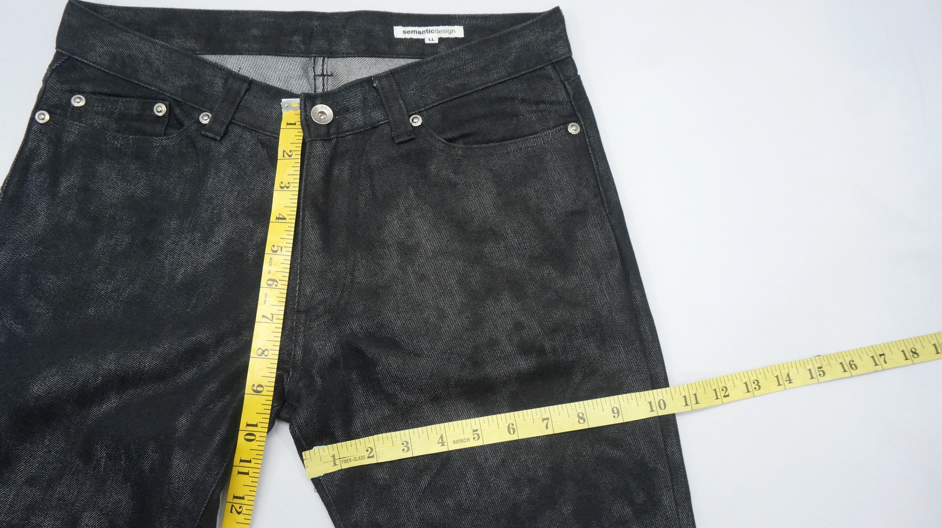 semanticdesign 🔥 Semantic Design Black Denim Flare Jeans Pants Size US 31 - 13 Thumbnail