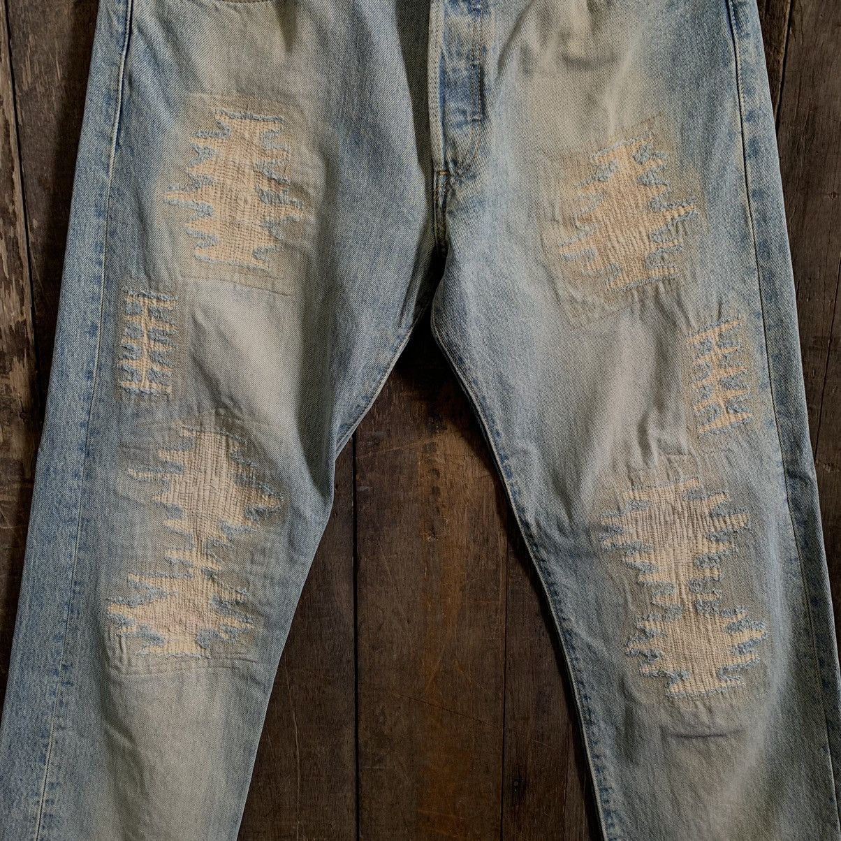 Levi's Vintage Levis 501 Distressed Boro Denim Jeans Size US 33 - 4 Thumbnail