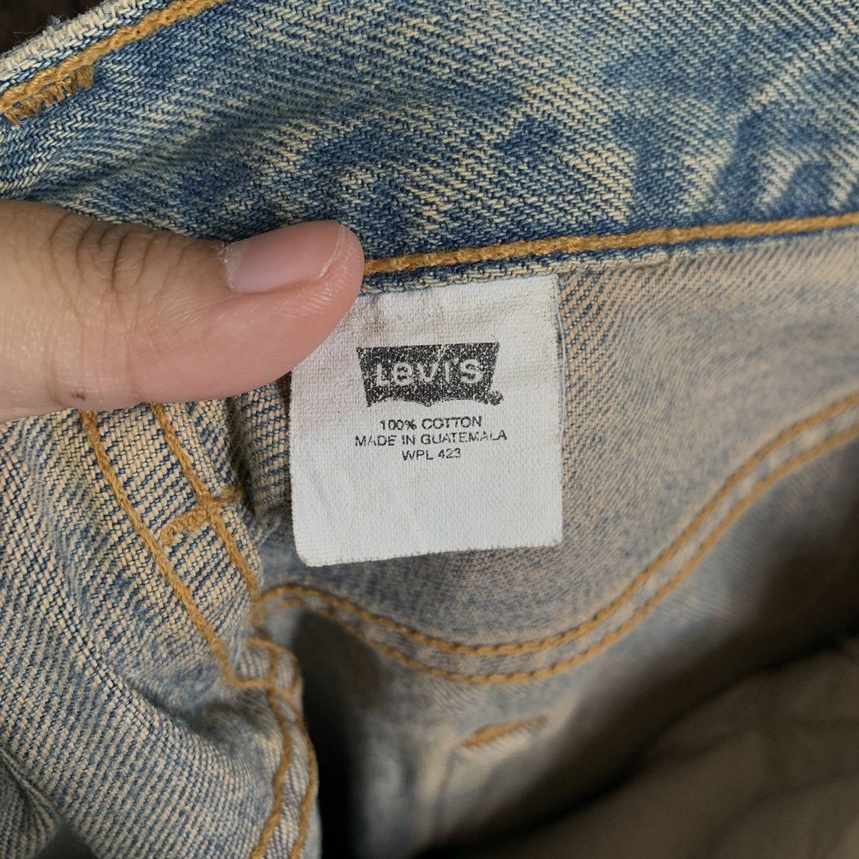Levi's Vintage Levis 501 Distressed Boro Denim Jeans Size US 33 - 12 Thumbnail
