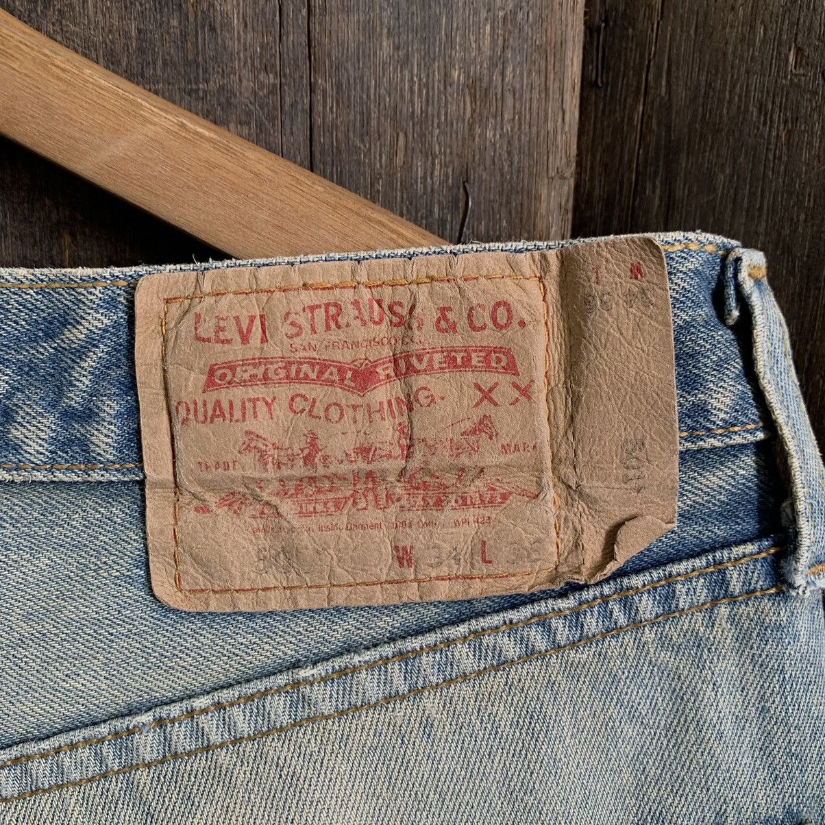 Levi's Vintage Levis 501 Distressed Boro Denim Jeans Size US 33 - 11 Thumbnail