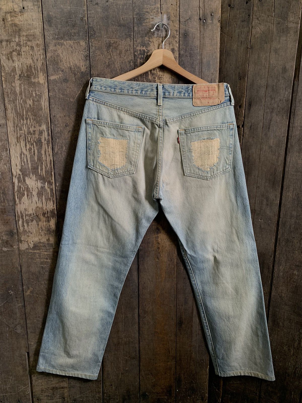 Levi's Vintage Levis 501 Distressed Boro Denim Jeans Size US 33 - 8 Thumbnail