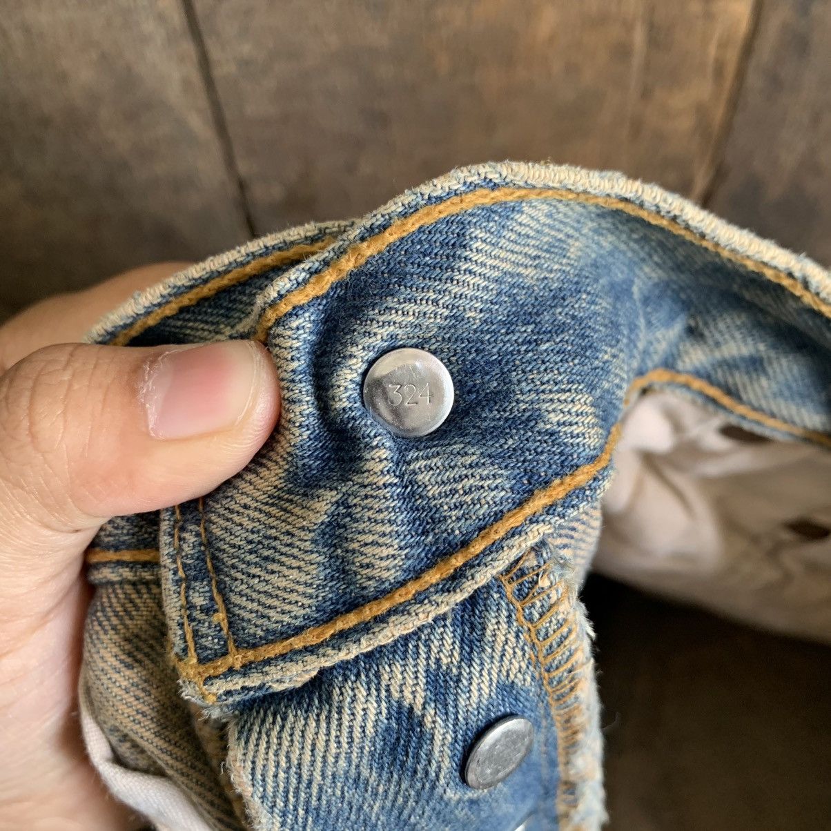 Levi's Vintage Levis 501 Distressed Boro Denim Jeans Size US 33 - 13 Thumbnail