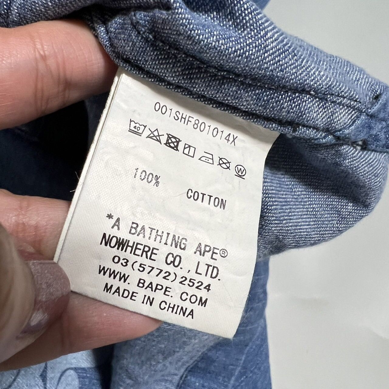 Bape Denim China Jacket Size US L / EU 52-54 / 3 - 4 Thumbnail