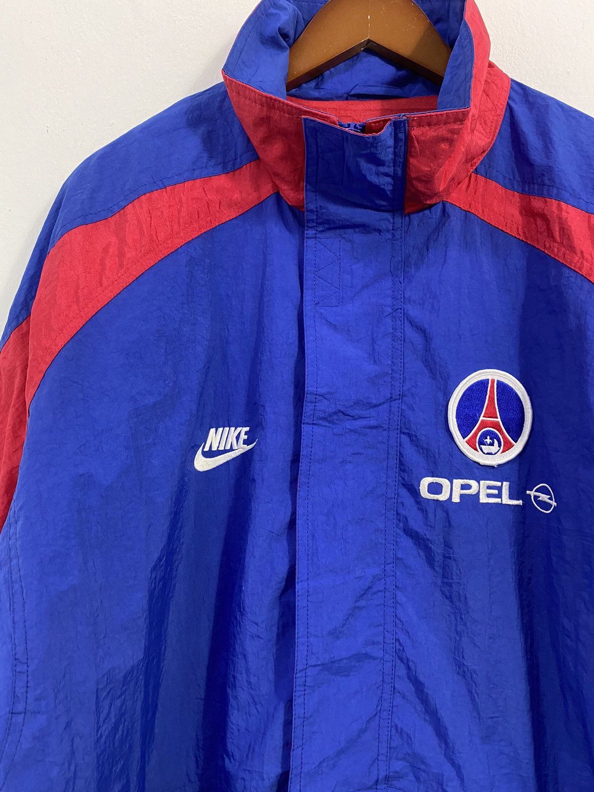 Nike Vintage 90’s Nike PSG Opel Long Jacket Big Logo Oversized Size US L / EU 52-54 / 3 - 5 Thumbnail