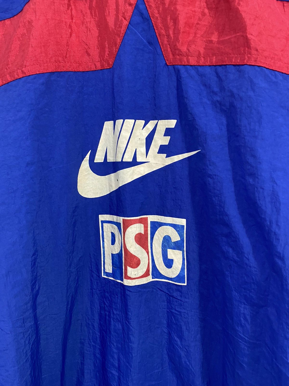 Nike Vintage 90’s Nike PSG Opel Long Jacket Big Logo Oversized Size US L / EU 52-54 / 3 - 3 Thumbnail