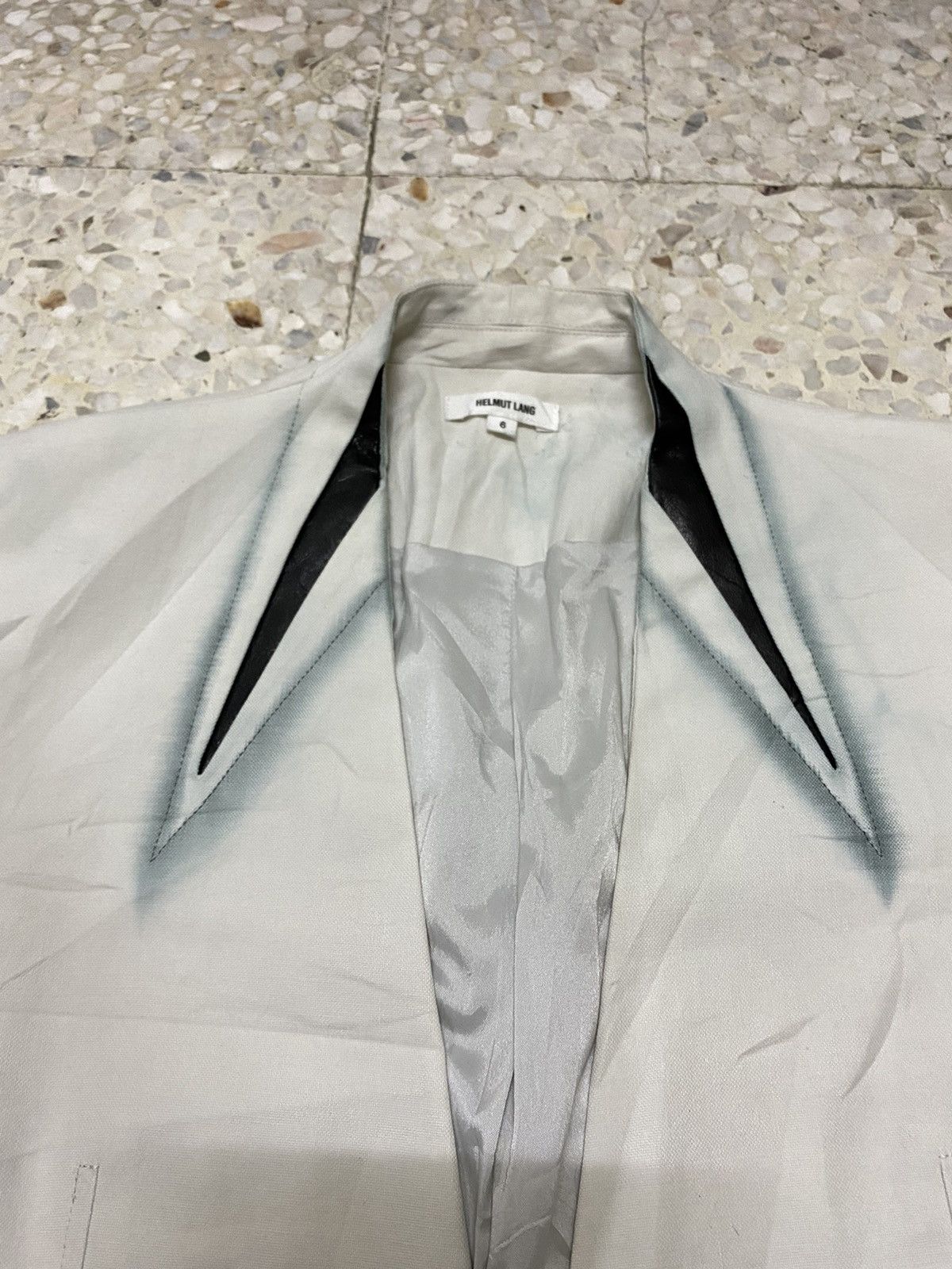 Helmut Lang Helmut Lang Suit Jacket Leather Trime Design Style Fashion Size US S / EU 44-46 / 1 - 3 Thumbnail