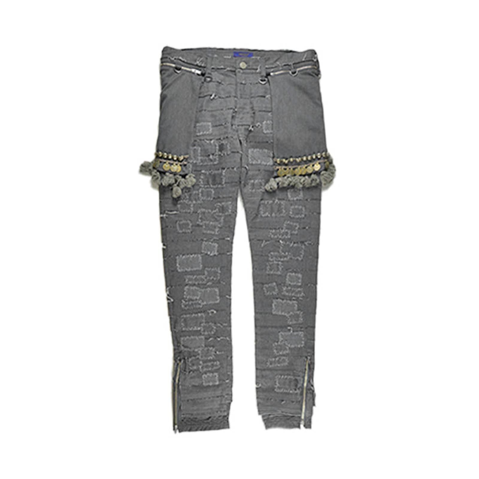 image of Undercover Scab Hagi Pants W/ Detachable Skirt And Back Pouches in Grey, Men's (Size 30)