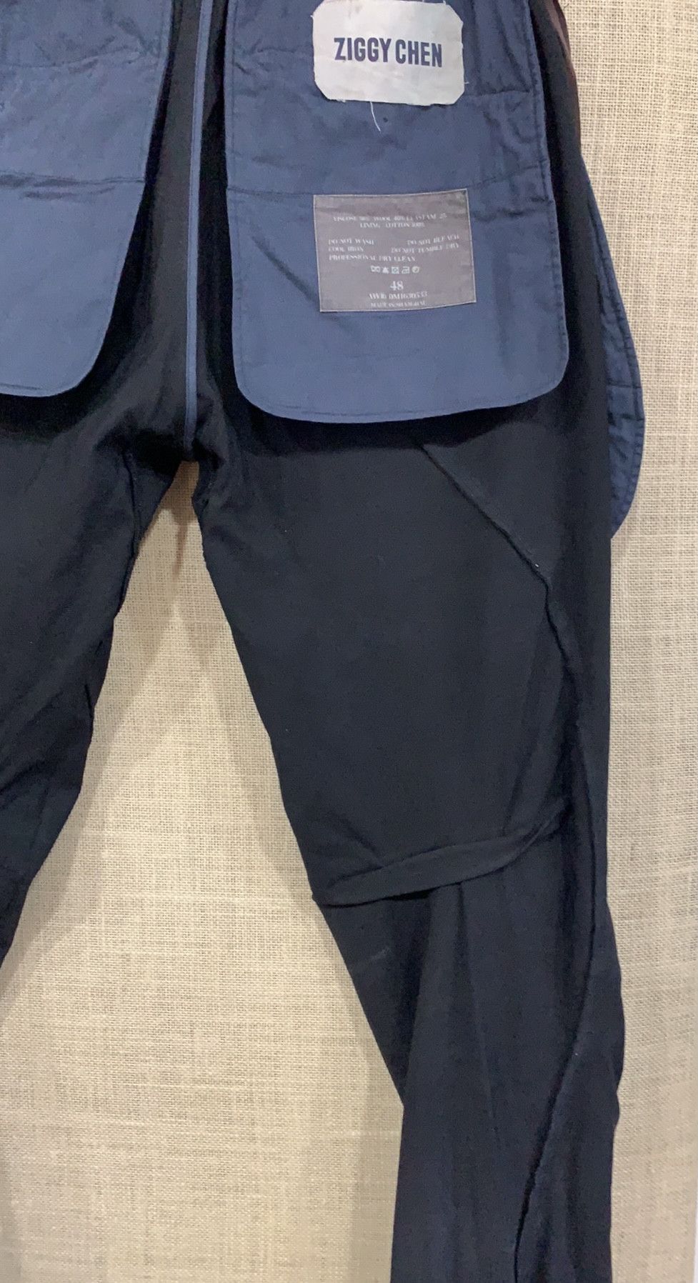 Ziggy Chen ZIGGY CHEN wool mix seam and crease detail pants Size US 32 / EU 48 - 16 Thumbnail