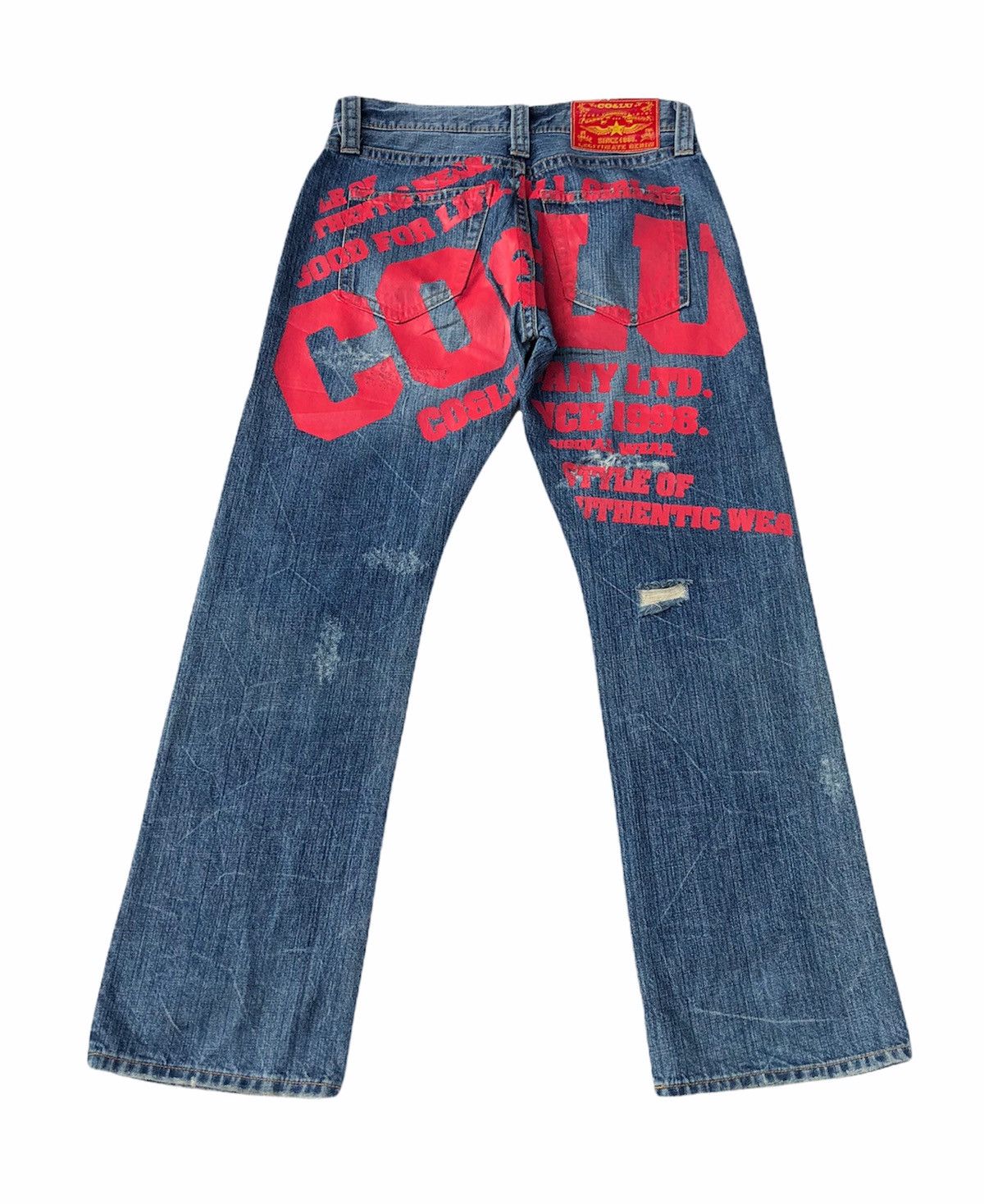 Beauty Beast 🔥Japanese Co&Lu Distressed Daicock Evisu Style Jeans🔥 Size US 30 / EU 46 - 1 Thumbnail